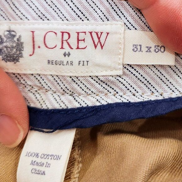 J. Crew Like New Flat Front Camel Pants 31 x 30 - Picture 3 of 3